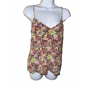 Women's Equipment 100% Silk Cami Size Small Femme Spaghetti Strap  Adjustable